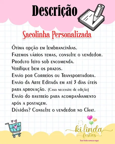 Sacolinha Arca de Noé