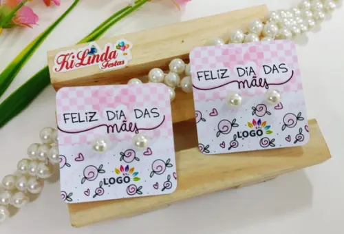 Tag com Brinco Lembrancinha Dia das Mães