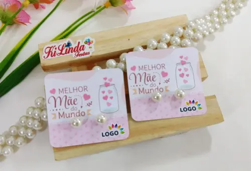 Tag com Brinco Lembrancinha Dia das Mães