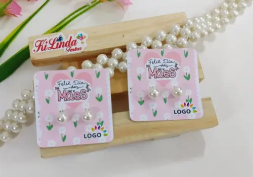 Tag com Brinco Lembrancinha Dia das Mães