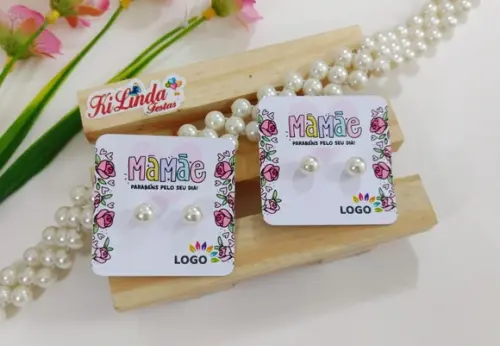 Tag com Brinco Lembrancinha Dia das Mães