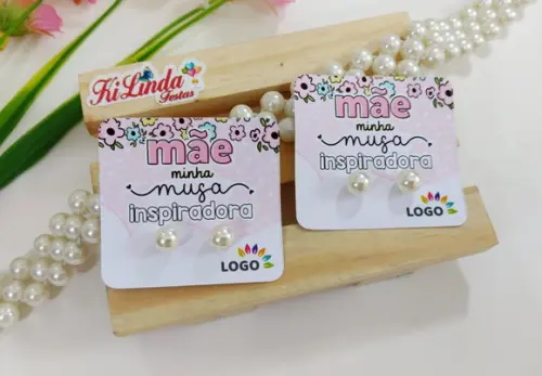 Tag com Brinco Lembrancinha Dia das Mães