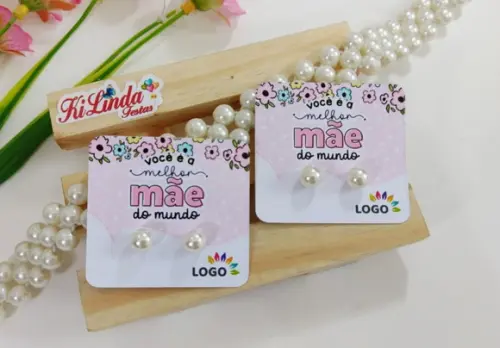 Tag com Brinco Lembrancinha Dia das Mães