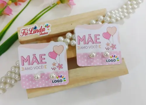 Tag com Brinco Lembrancinha Dia das Mães