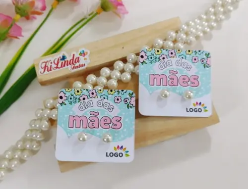 Tag com Brinco Lembrancinha Dia das Mães