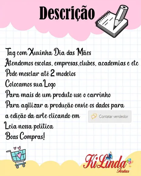 Tag com Xuxinha Lembrancinha Dia das Mães