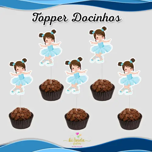 Topper Docinhos Bailarina