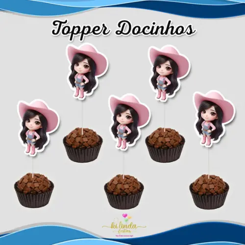 Topper para Docinho Boiadeira