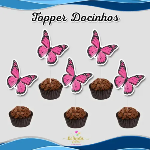Topper para Doce Borboleta