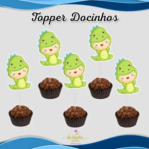 Topper para Docinho Dino Baby