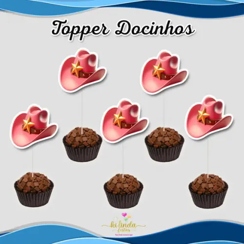 Topper para Docinho Boiadeira