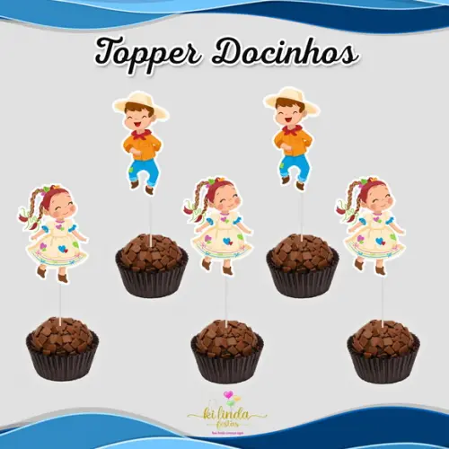 Topper para Docinho Festa Junina