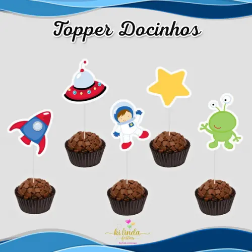 Topper para Docinhos Astronauta