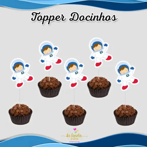 Topper para Docinhos Astronauta