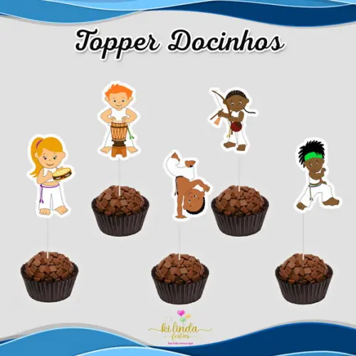 Topper para Docinhos Capoeira