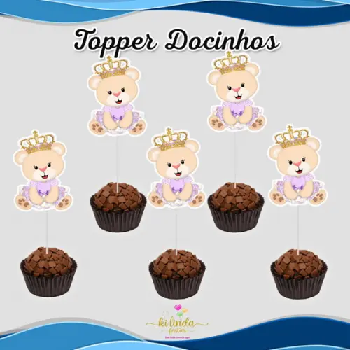 Topper Ursinha Princesa