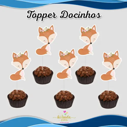 Topper Raposinha Cute