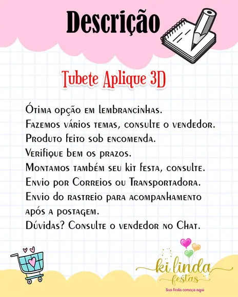Tubete 3d Jardim Encantado ou Borboleta
