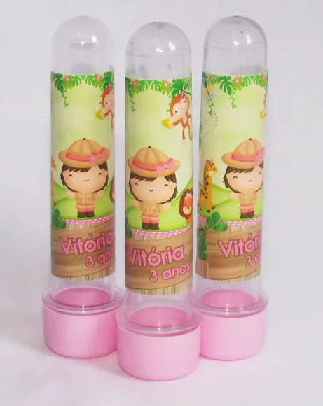 Tubete Safari Menina Personalizado