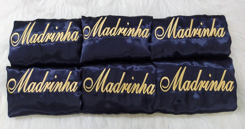 Kit 10 robes Azul Marinho Noiva mãe madrinha