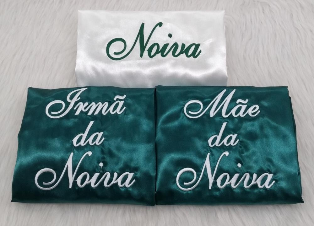 Kit 10 robes verde esmeralda madrinha mãe da noiva