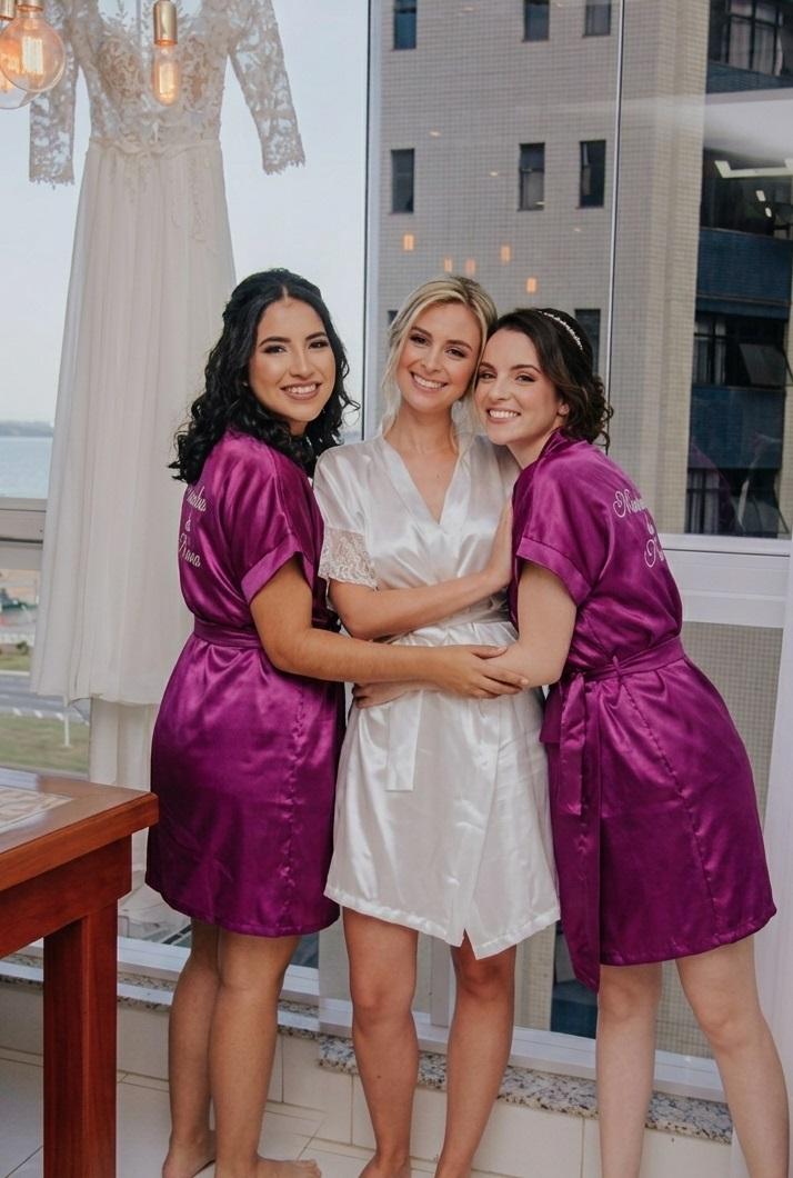 10 robes  Noiva Madrinha Mãe da Noiva Irmã da Noiva