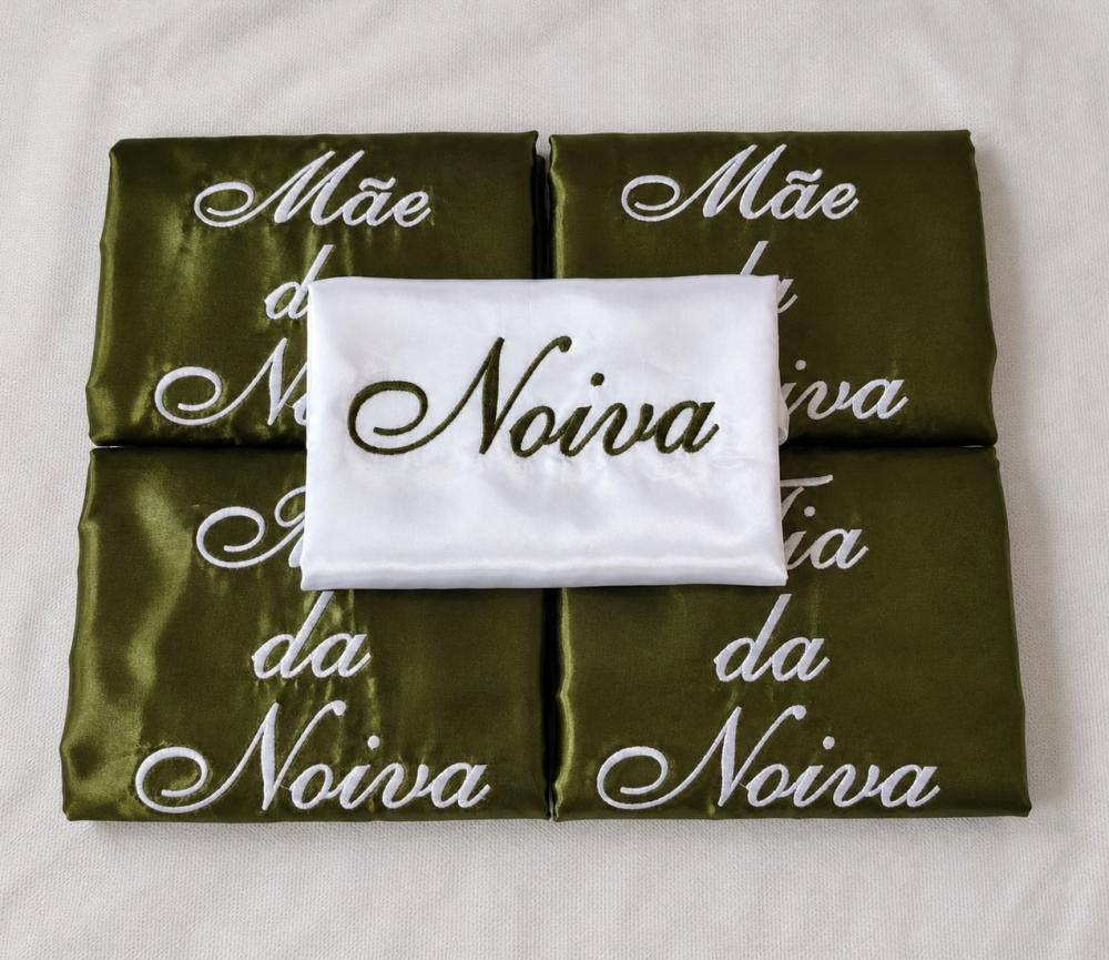 Kit 10 robes  Madrinha Verde Oliva