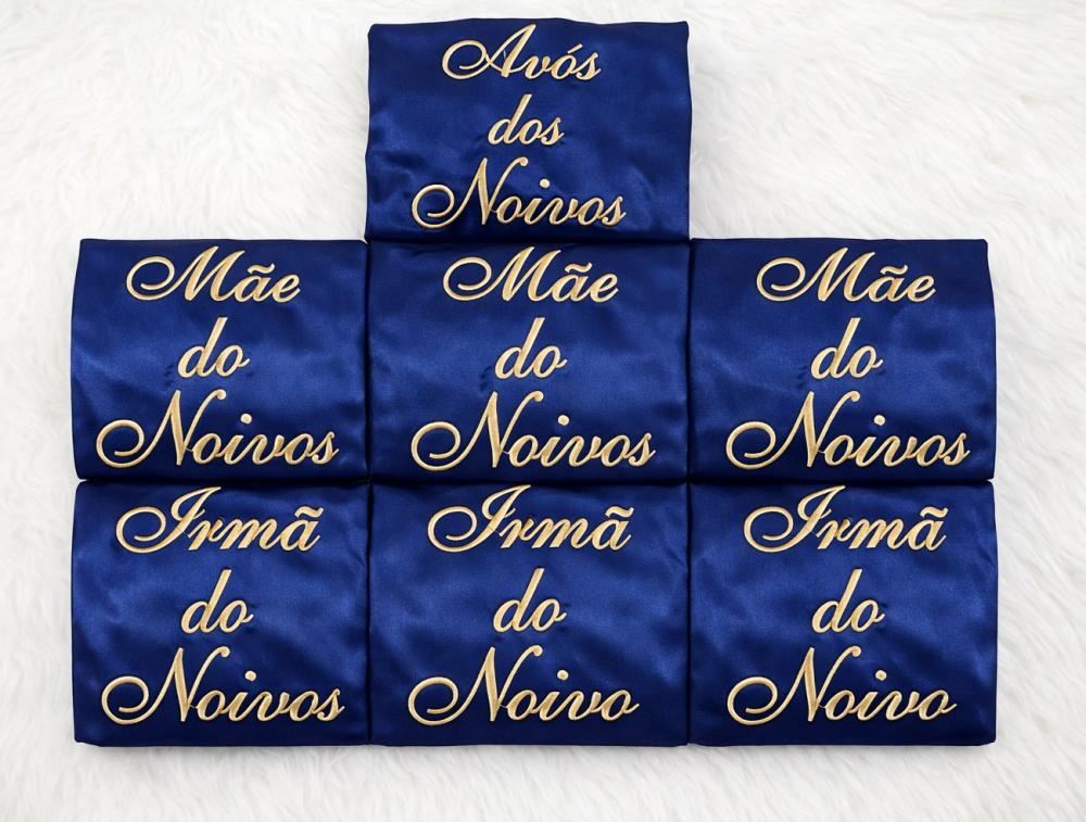 Kit 9 robes Azul Marinho Noiva mãe madrinha ...