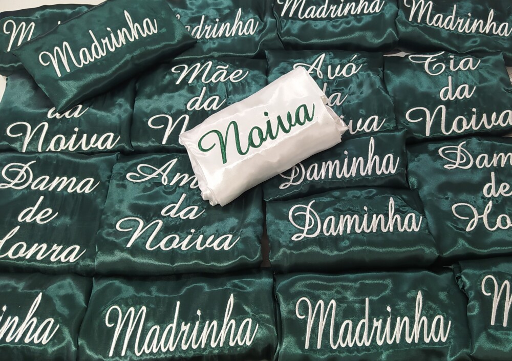 Robe Noiva manga de renda + 4 Robes modelo manga curta