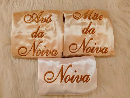 Kit 10 robes nude champanhe madrinha mãe da noiva - Cópia