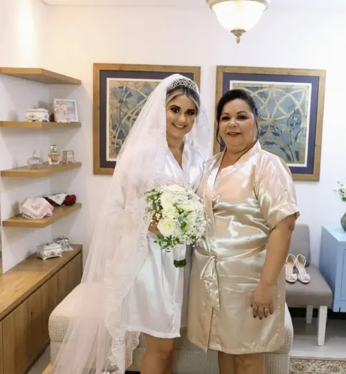 Kit 10 robes nude champanhe madrinha mãe da noiva - Cópia