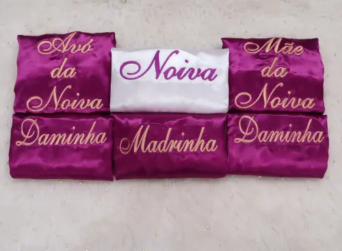 Robes para Noiva Madrinha Mãe da Noiva Irmã da Noiva e Avó..