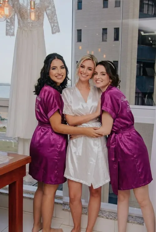 10 robes  Noiva Madrinha Mãe da Noiva Irmã da Noiva