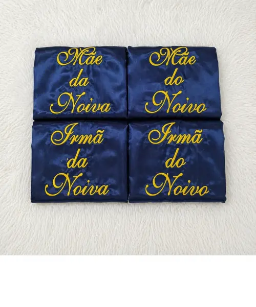 Kit 8 robes Azul Marinho Noiva mãe madrinha ...