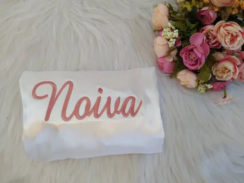 Robe Noiva com manga de renda Luxo