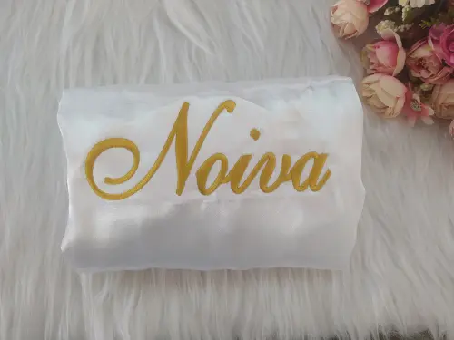 Robe Noiva  Branco com manga de renda Luxo