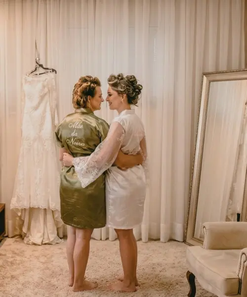 Robe Noiva manga de renda + 1 robe Mãe da Noiva