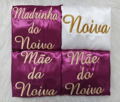 Robe Noiva manga de renda + 3 Robes modelo manga curta