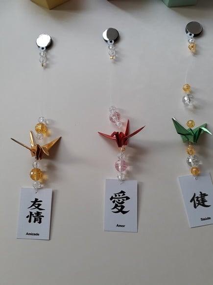 Enfeites de Tsuru com Imã - 10 Unidades