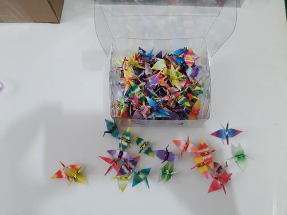 Kit 1000 Tsurus Coloridos - 20 Estampas - Origami