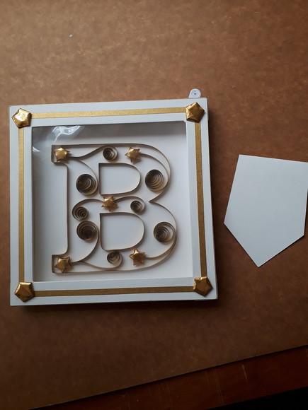 Monograma - Letra B - Quilling