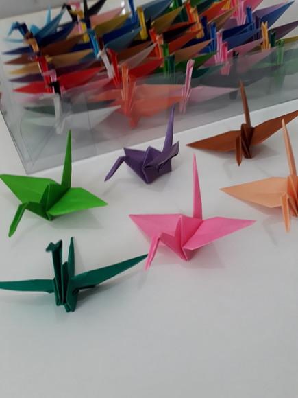 Tsurus Médios - Kit 220 un - Cores Lisas - Origami
