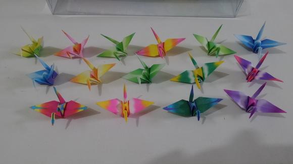 Tsurus Coloridos - kit 100 unidades - 20 Estampas