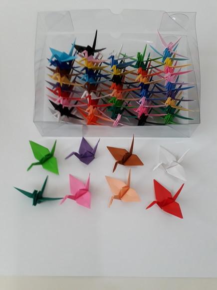 Tsurus Médios - Kit 220 un - Cores Lisas - Origami