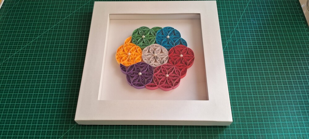 Quadro mandala Flor da Vida - Quilling