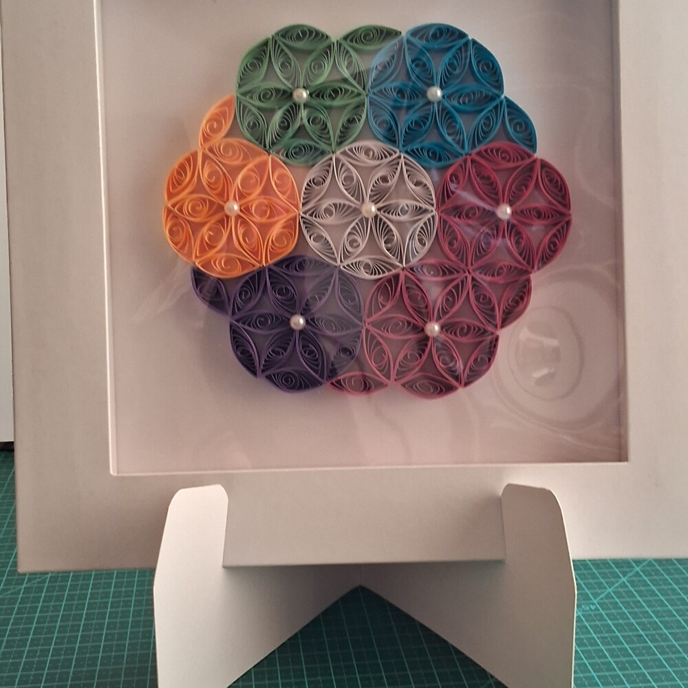 Quadro mandala Flor da Vida - Quilling
