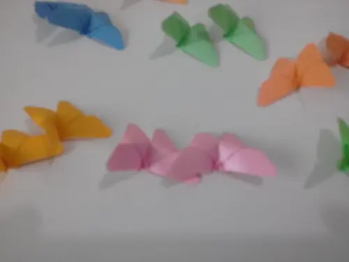Borboletinhas Cores Lisas - kit 100 unidades