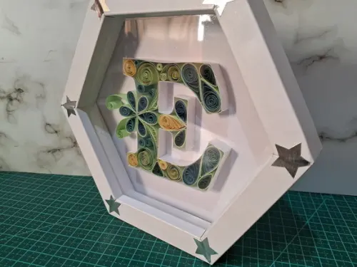 Monograma Letra E - Quilling