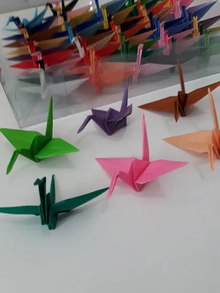 Tsurus Médios - Kit 220 un - Cores Lisas - Origami