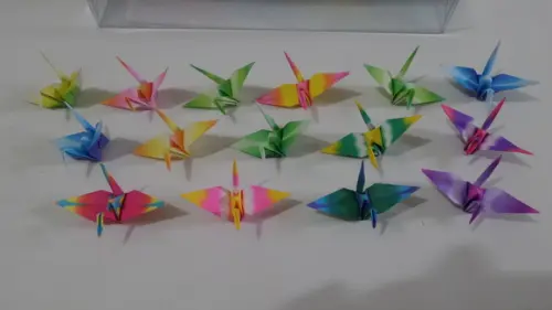 Tsurus Coloridos - kit 100 unidades - 20 Estampas